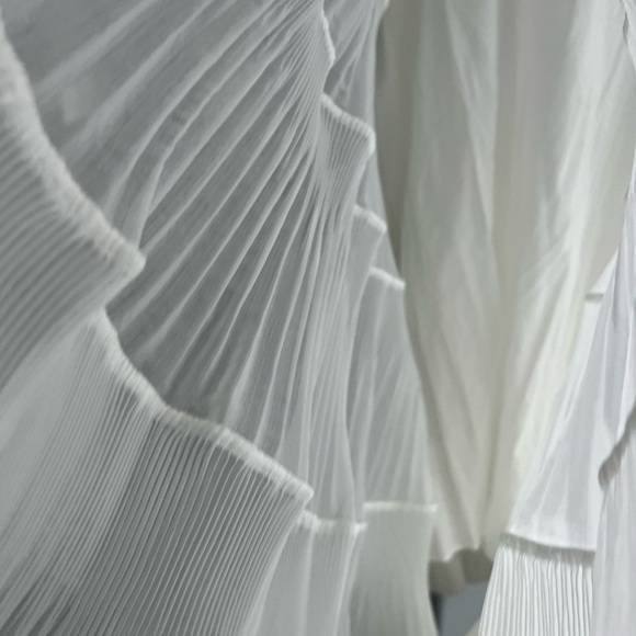 Zimmermann Postcard Pleated Fan top & Midi Skirt Set: Ivory - Picture 7 of 13